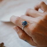 Dollop Ring in Blue Kyanite (Size 8) - Golden Road Crafted