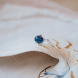 Dollop Ring in Blue Kyanite (Size 8) - Golden Road Crafted
