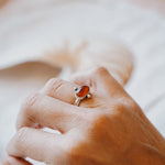 Dollop Ring in Red Kyanite (Size 6) - Golden Road Crafted