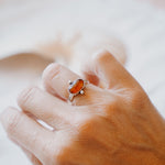 Dollop Ring in Red Kyanite (Size 6) - Golden Road Crafted
