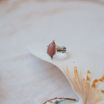 Dollop Ring in Rose Quartz (Size 8) - Golden Road Crafted