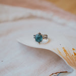 Dollop Ring in Sky Blue Kyanite (Size 7) - Golden Road Crafted