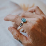 Dollop Ring in Sky Blue Kyanite (Size 7.25) - Golden Road Crafted