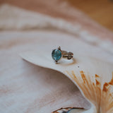 Dollop Ring in Sky Blue Kyanite (Size 7.25) - Golden Road Crafted
