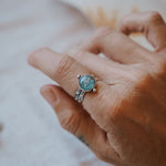 Dollop Ring in Sky Blue Kyanite (Size 7.25) - Golden Road Crafted