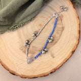 Dopamine BellDrop Anklet in Ocean Jasper - Golden Road Crafted