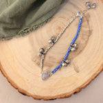 Dopamine BellDrop Anklet in Ocean Jasper - Golden Road Crafted