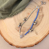 Dopamine BellDrop Anklet in Ocean Jasper - Golden Road Crafted