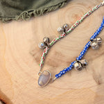 Dopamine BellDrop Anklet in Ocean Jasper - Golden Road Crafted