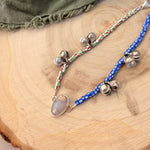 Dopamine BellDrop Anklet in Ocean Jasper - Golden Road Crafted