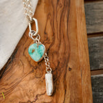 Dusk to Dawn Charm Necklaces in Royston Turquoise - Golden Road Crafted