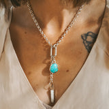 Dusk to Dawn Charm Necklaces in Royston Turquoise - Golden Road Crafted