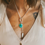 Dusk to Dawn Charm Necklaces in Royston Turquoise - Golden Road Crafted