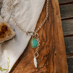 Dusk to Dawn Charm Necklaces in Royston Turquoise - Golden Road Crafted