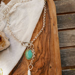 Dusk to Dawn Charm Necklaces in Royston Turquoise - Golden Road Crafted