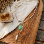 Dusk to Dawn Charm Necklaces in Royston Turquoise - Golden Road Crafted