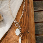Dusk to Dawn Charm Necklaces in White Buffalo - Golden Road Crafted