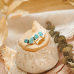 Ear Crawler + Stud Combo in Sonoran Gem & Campitos Turquoise - Golden Road Crafted