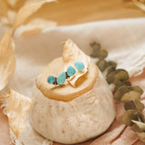Ear Crawler + Stud Combo in Sonoran Gem & Campitos Turquoise - Golden Road Crafted