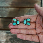 Ear Crawlers in Hubei Turquoise - Golden Road Crafted
