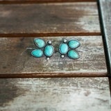 Ear Crawlers in Hubei Turquoise - Golden Road Crafted