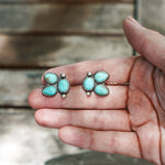 Ear Crawlers in Hubei Turquoise - Golden Road Crafted