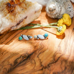 Ear Crawlers in Sterling Opal & Hubei Turquoise - Golden Road Crafted