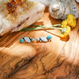 Ear Crawlers in Sterling Opal & Hubei Turquoise - Golden Road Crafted