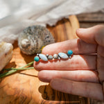 Ear Crawlers in Sterling Opal & Hubei Turquoise - Golden Road Crafted
