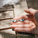 Ear Crawlers in Sterling Opal, & Hubei Turquoise - Golden Road Crafted