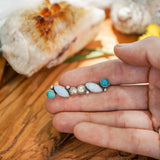 Ear Crawlers in Sterling Opal & Hubei Turquoise - Golden Road Crafted