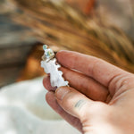 Ear Cuff in Campitos & Lone Mtn Turquoise - Golden Road Crafted