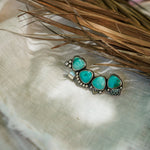 Ear Cuff in Campitos Turquoise - Golden Road Crafted