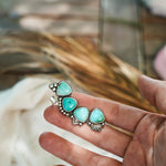 Ear Cuff in Campitos Turquoise - Golden Road Crafted