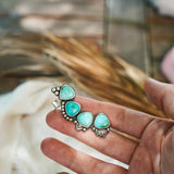 Ear Cuff in Campitos Turquoise - Golden Road Crafted