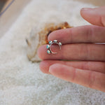 Ear Cuff in Hubei Turquoise - Golden Road Crafted