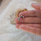 Ear Cuff in Hubei Turquoise - Golden Road Crafted