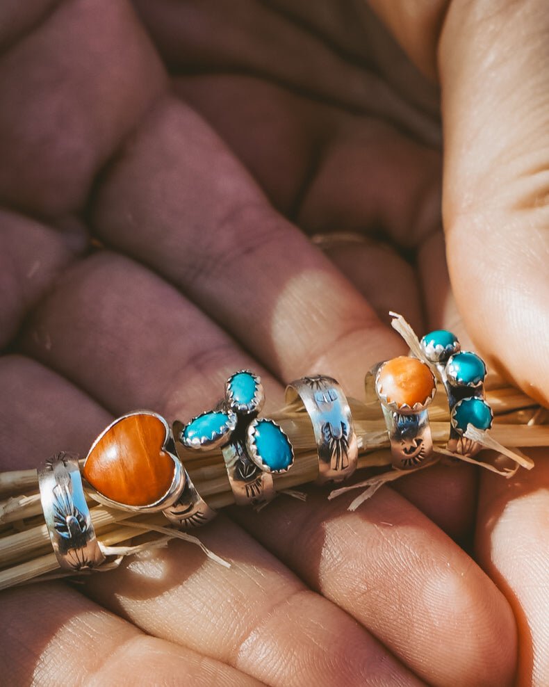 Ear Cuff in Hubei Turquoise - Golden Road Crafted