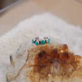Ear Cuff in Hubei Turquoise - Golden Road Crafted