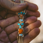 Ear Cuff in Hubei Turquoise - Golden Road Crafted