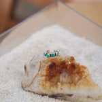 Ear Cuff in Hubei Turquoise - Golden Road Crafted