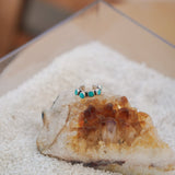 Ear Cuff in Hubei Turquoise - Golden Road Crafted