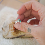 Ear Cuff in Hubei Turquoise - Golden Road Crafted