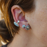 Ear Cuff in Moonstone - Golden Road Crafted