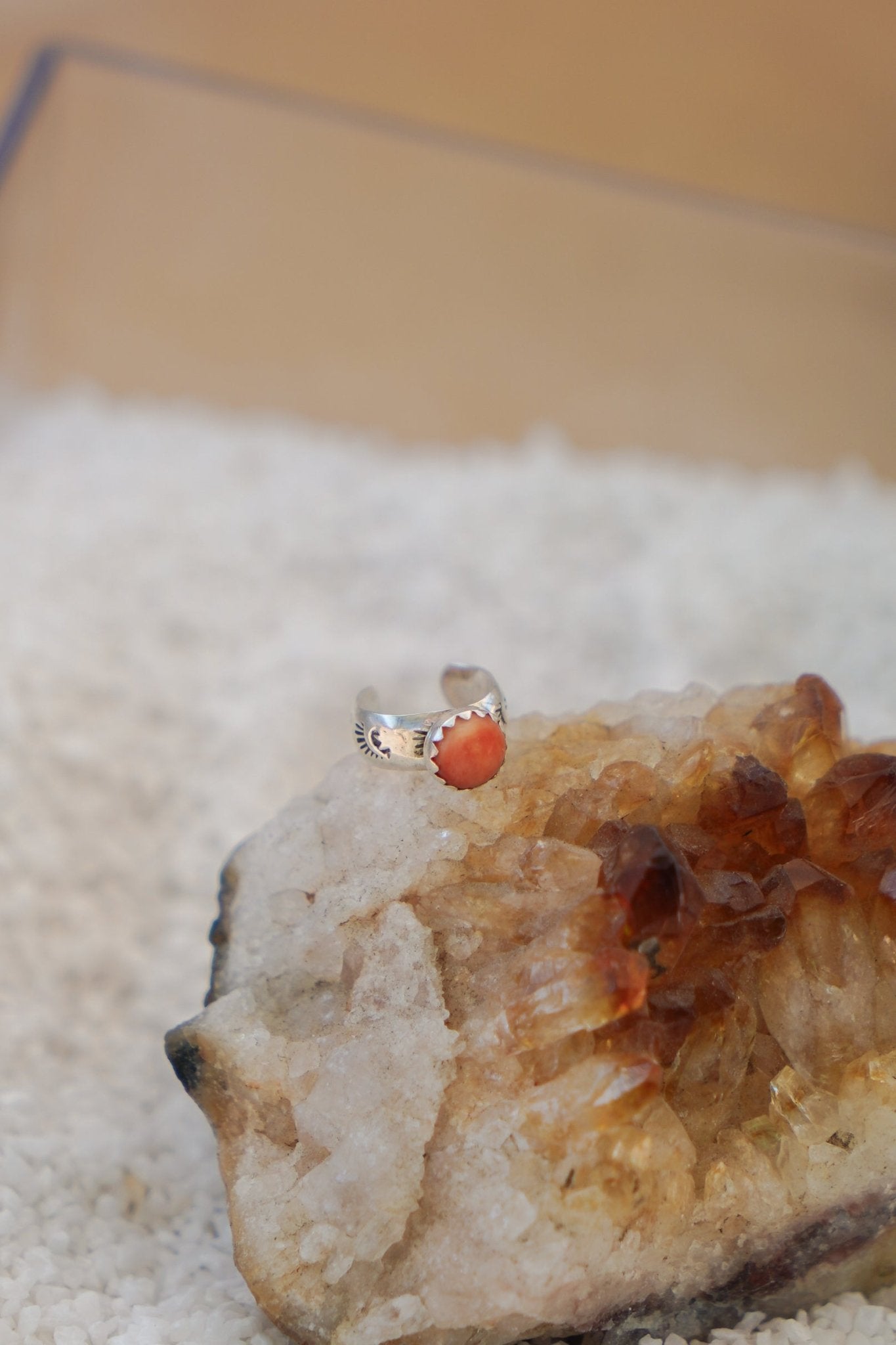 Ear Cuff in Spiny Oyster - Golden Road Crafted