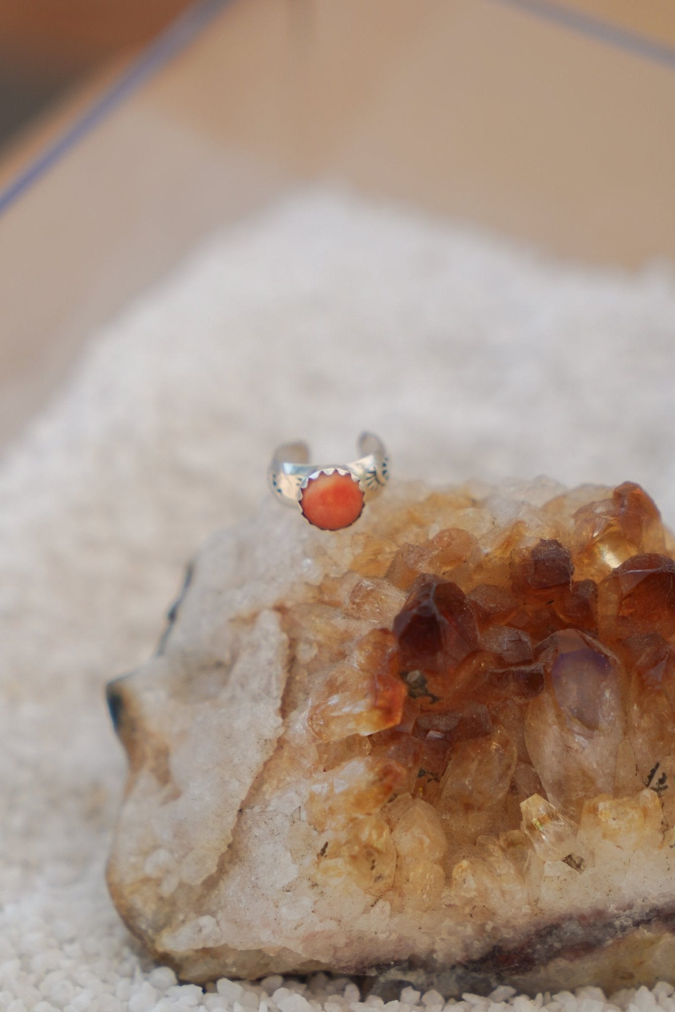 Ear Cuff in Spiny Oyster - Golden Road Crafted