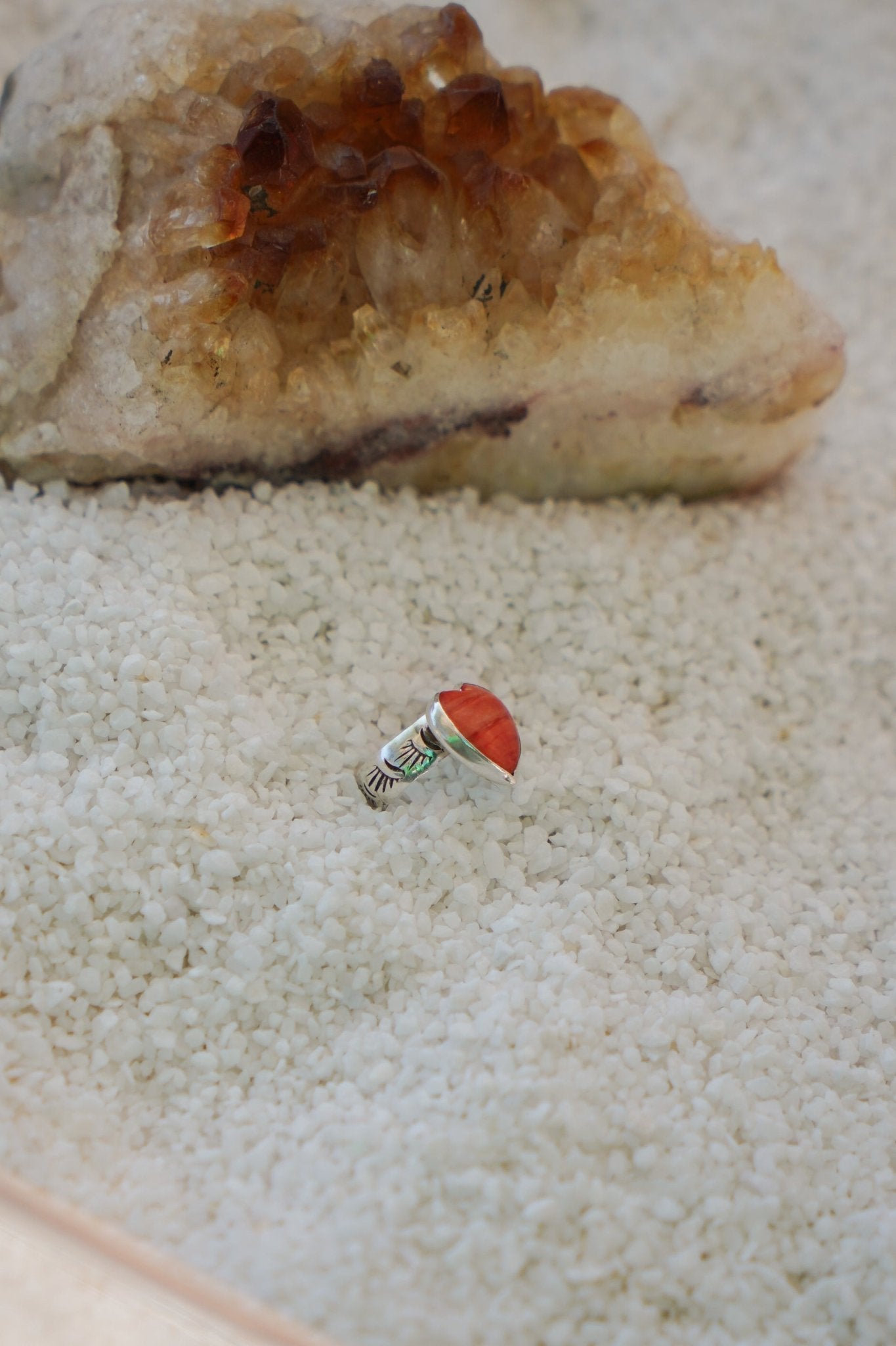 Ear Cuff in Spiny Oyster - Golden Road Crafted