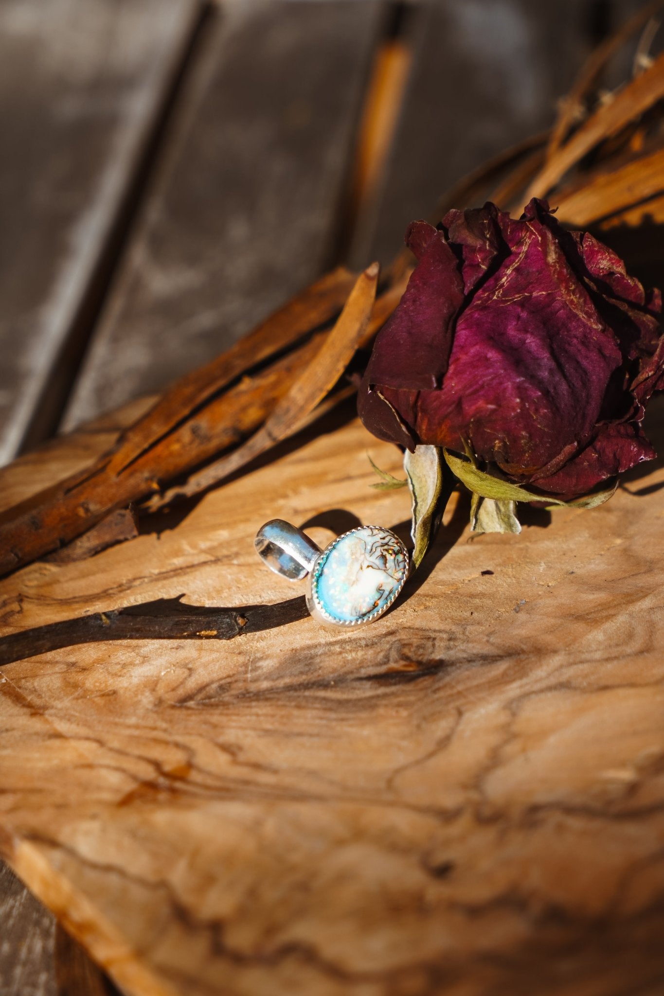 Ear Cuff in Sterling Opal - Golden Road Crafted
