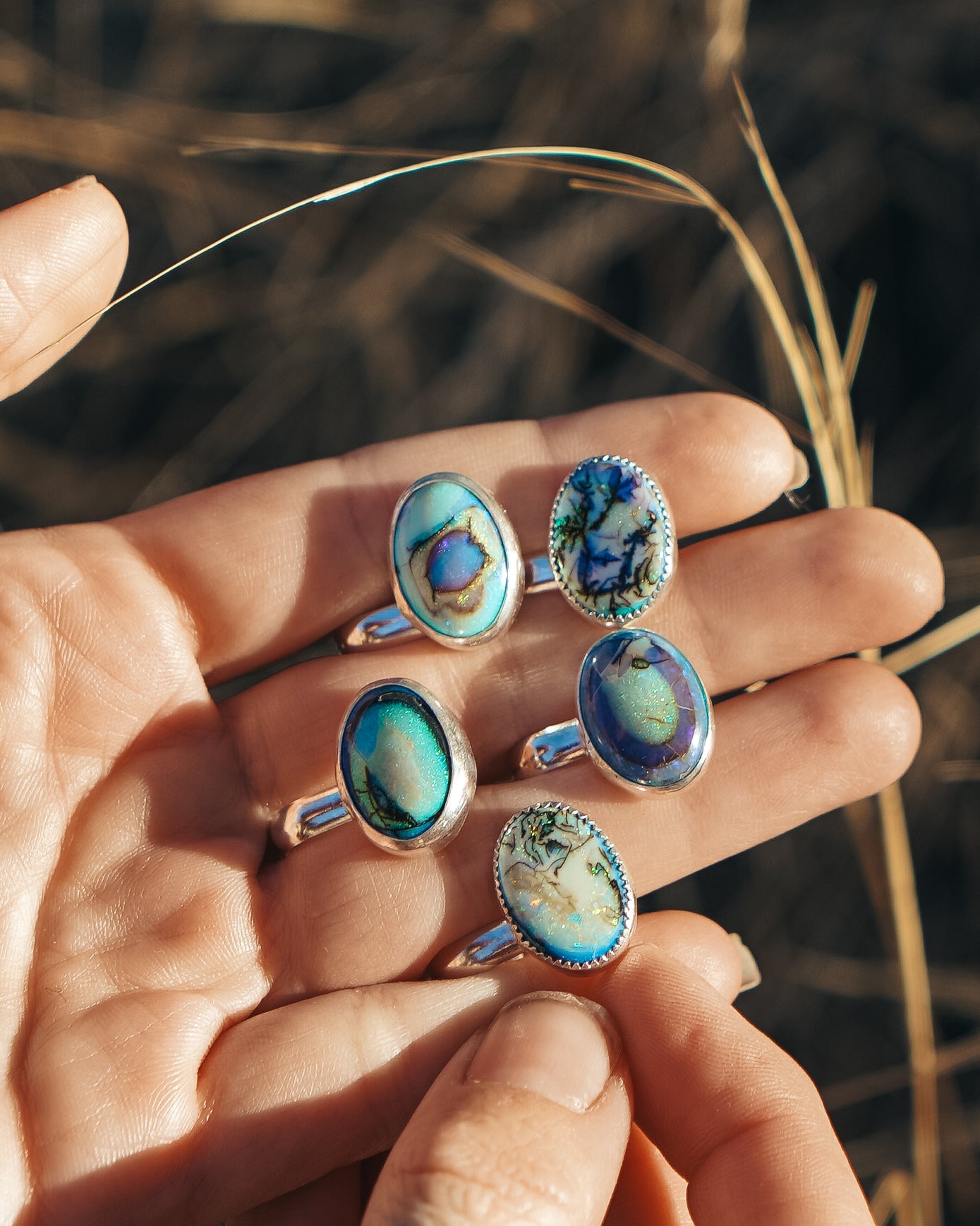 Ear Cuff in Sterling Opal - Golden Road Crafted