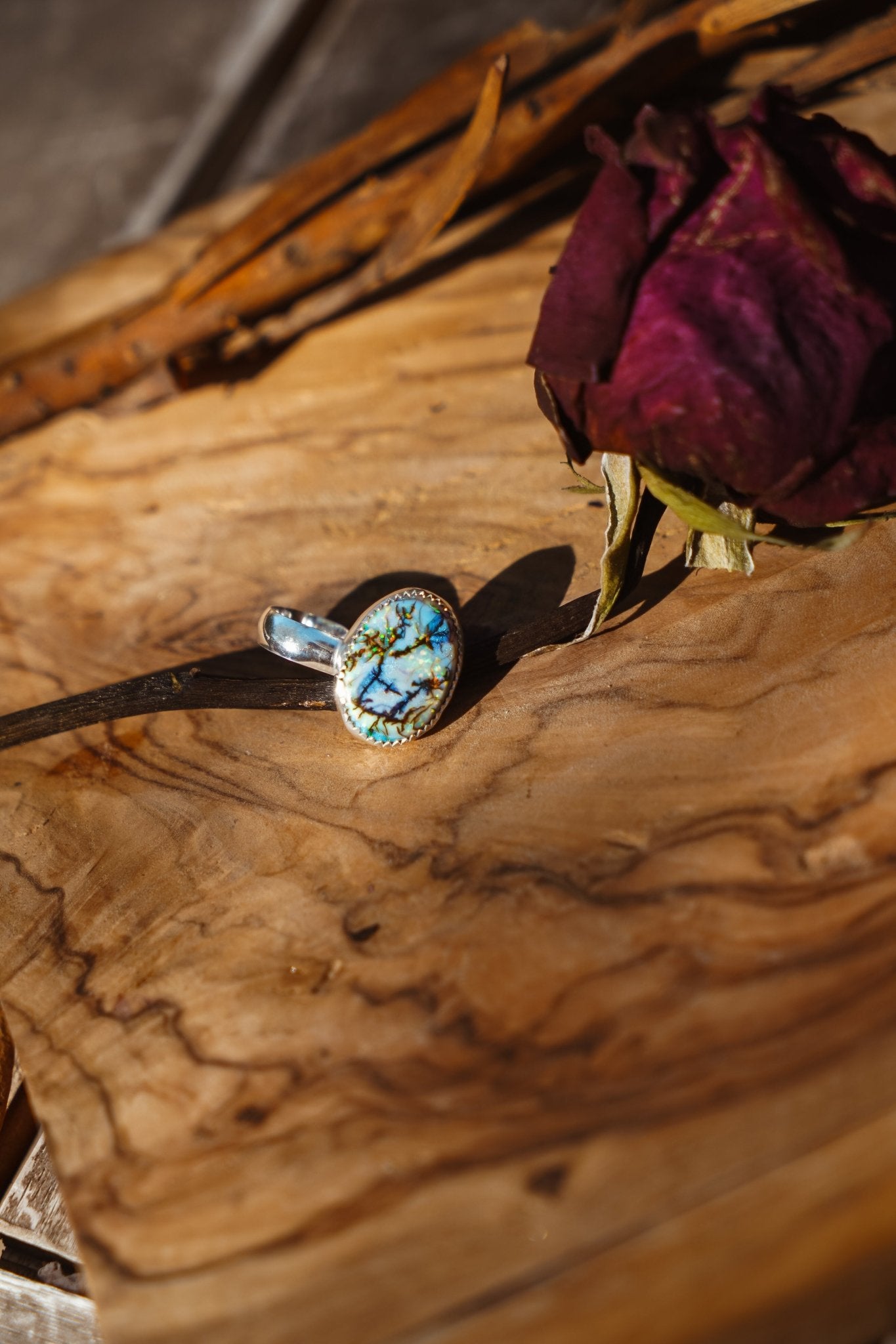 Ear Cuff in Sterling Opal - Golden Road Crafted